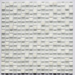 Glass and Stone Blend Mosaics-Pearl- by Lint Tile