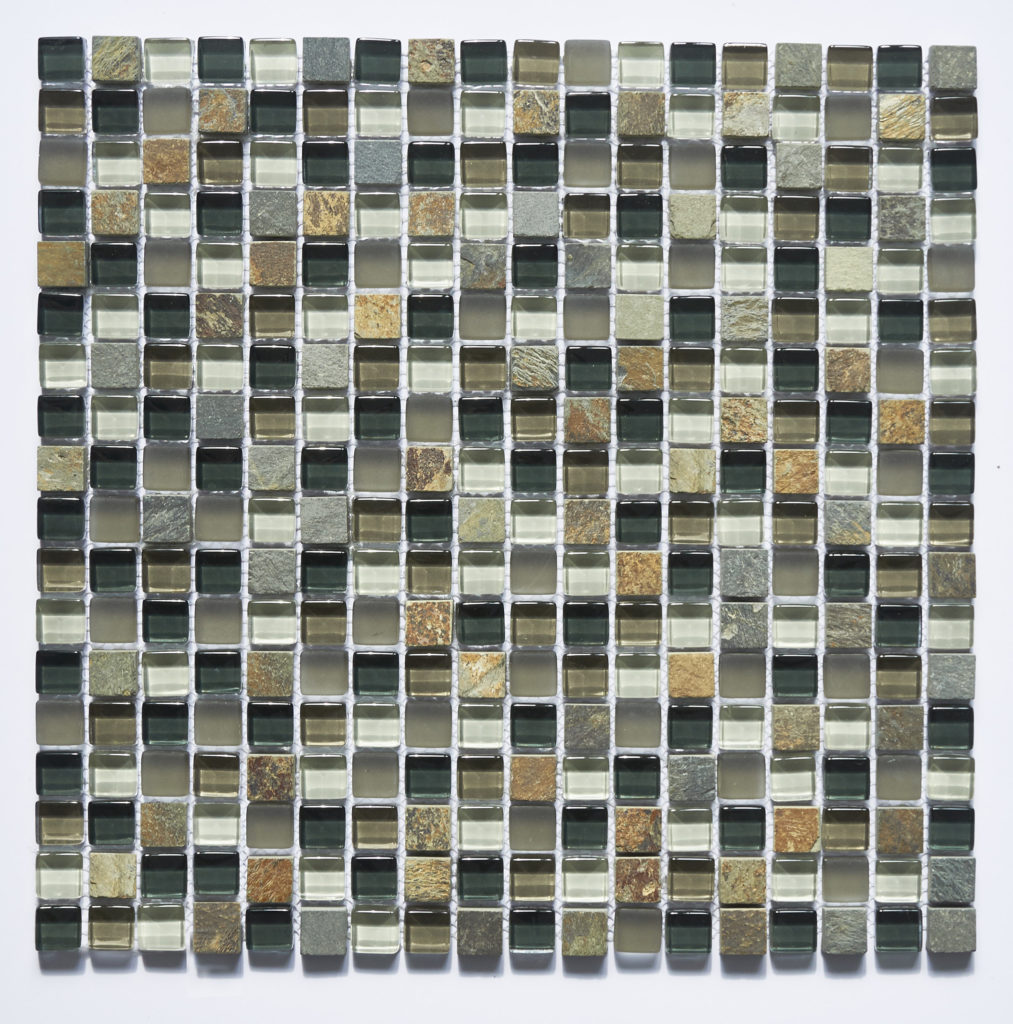 Glass and Stone Blend Mosaics-Marine- by Lint Tile