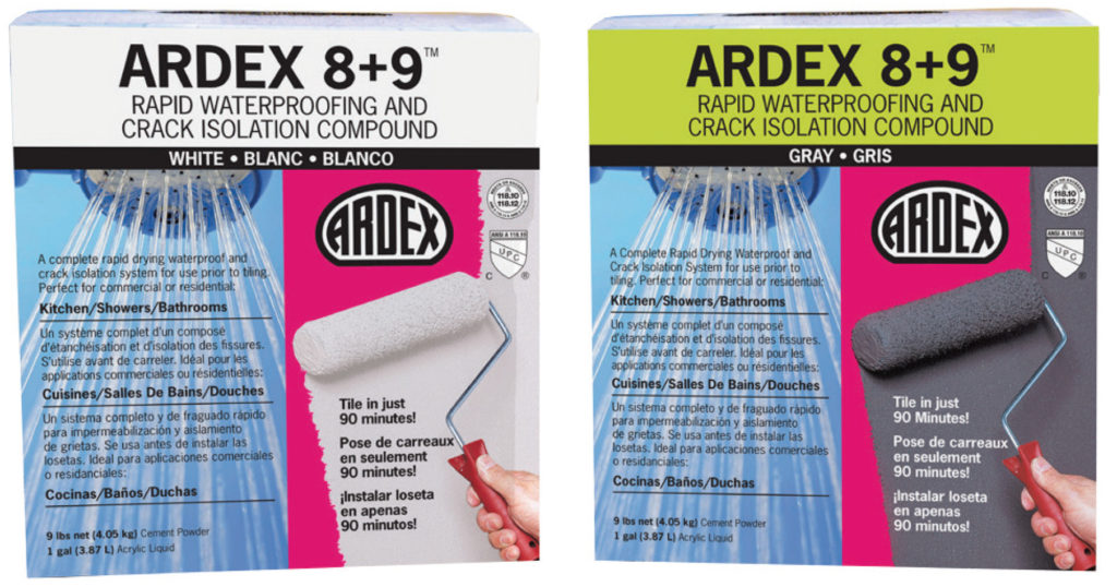 Ardex 8+9 Rapid Waterproofing and Crack Isolation Compound in Blanco or Gris