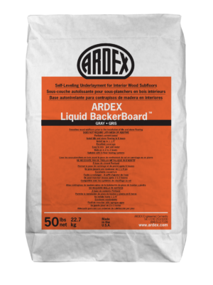 Ardex Self-Leveling Underlayment for Interior Wood Subfloors- Liquid BackerBoard™- Gray