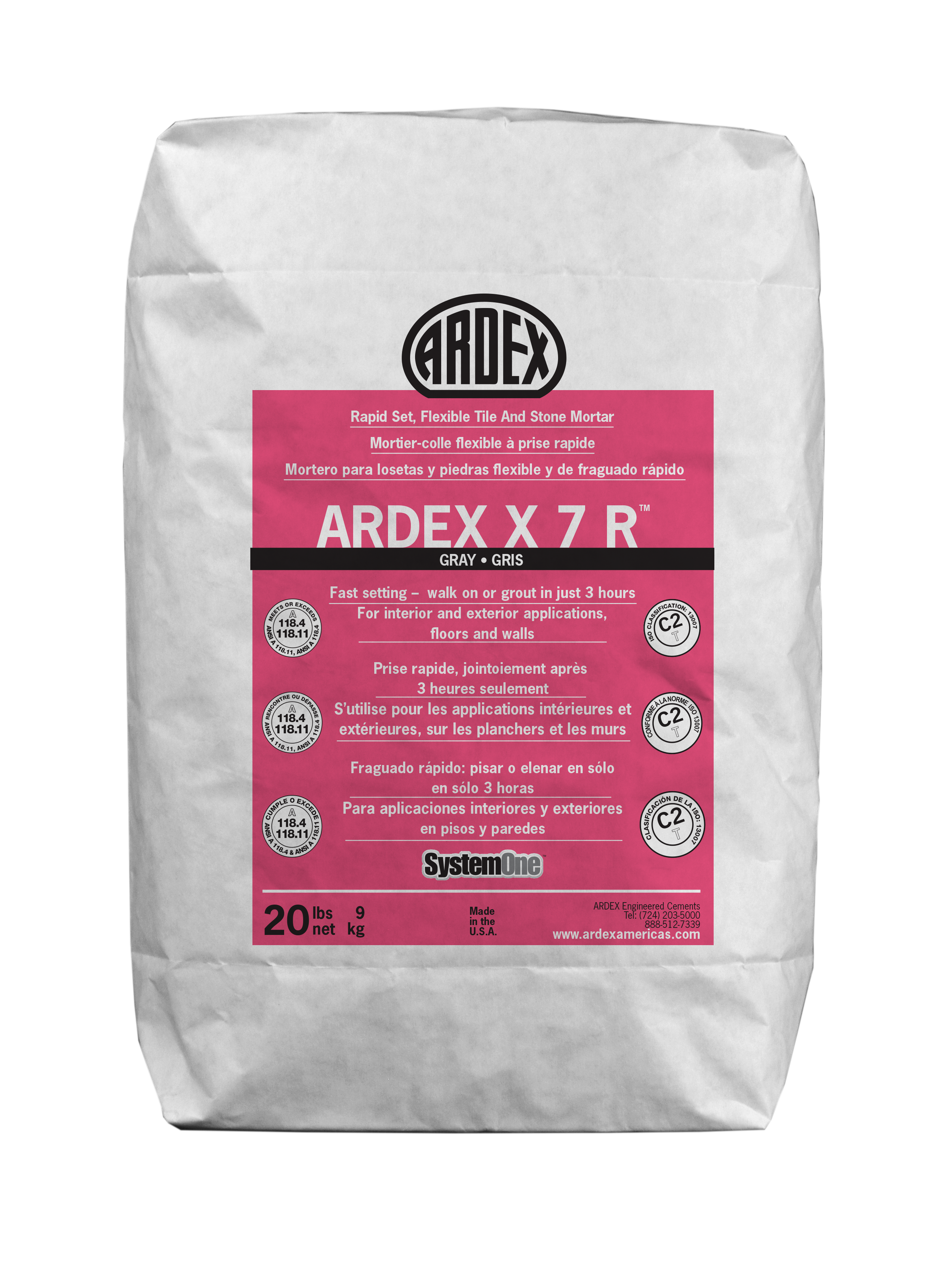Ardex Rapid Set, Flexible Tile and Stone Mortar- X 7 R™ - Lint Tile