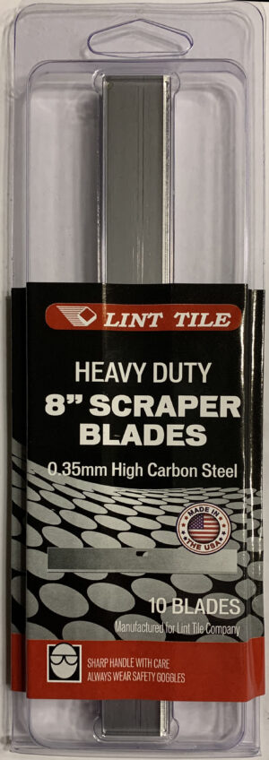 8 inch Scraper Blades from Lint Tile
