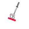 Roller with Extension Handle. Ideal for countertops and walls. Includes 17" - 27" adjustable extension handle. Roller size: 7 1/2" wide x 1 1/2" diameter.
