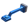 Adjustable Knee Kicker. Five setting lengths- adjustment channel that extends from 17  1/2" to 21  1/2". Recessed trigger locks to length.
