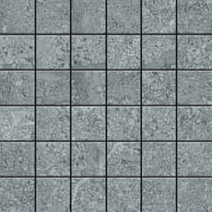 Aegean Stone Dark Gray Porcelain 2x2 Mosaics on a 12x12 Sheet