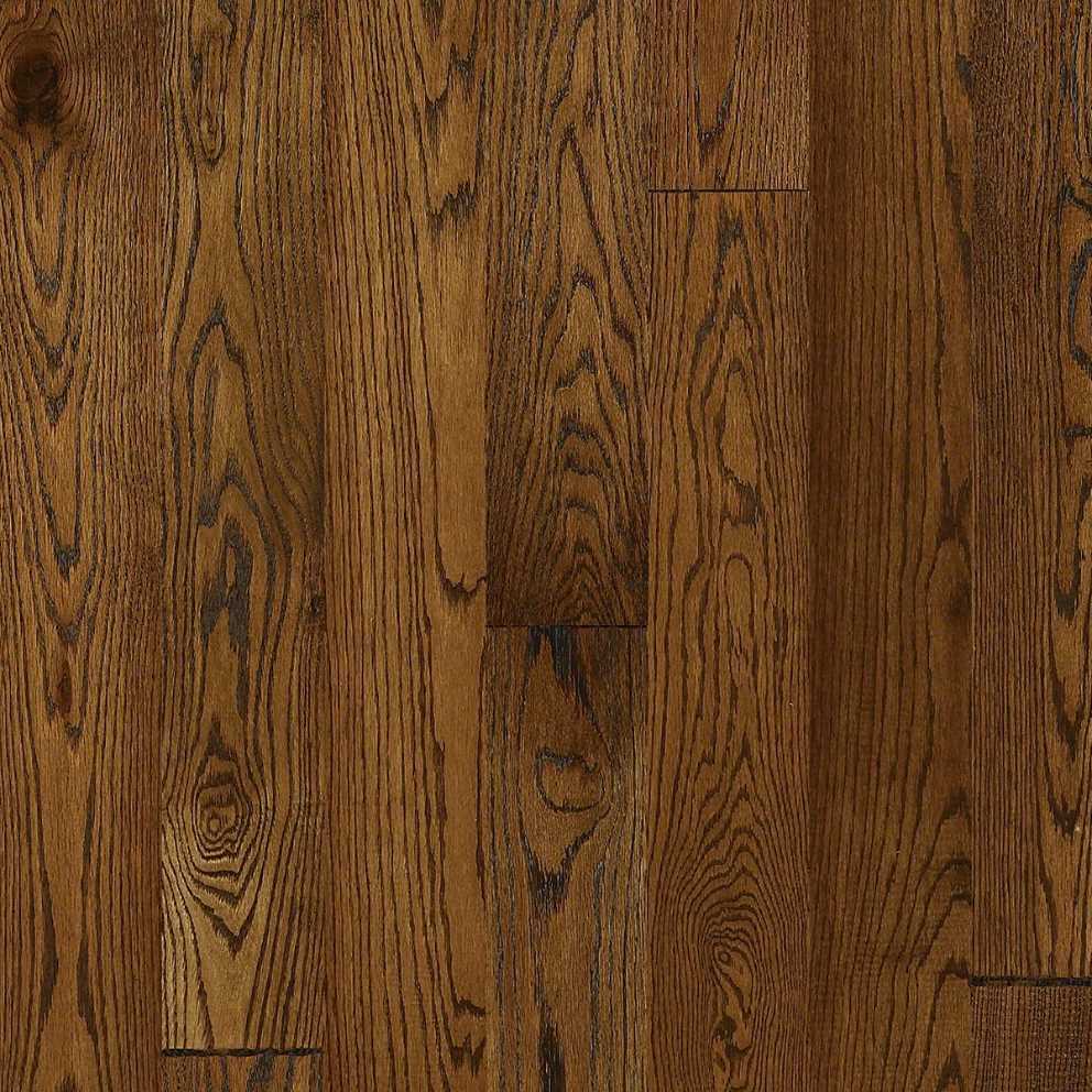 Brentwood Oak Palomino Solid Wood Flooring - Handscraped 3/4" x 5"