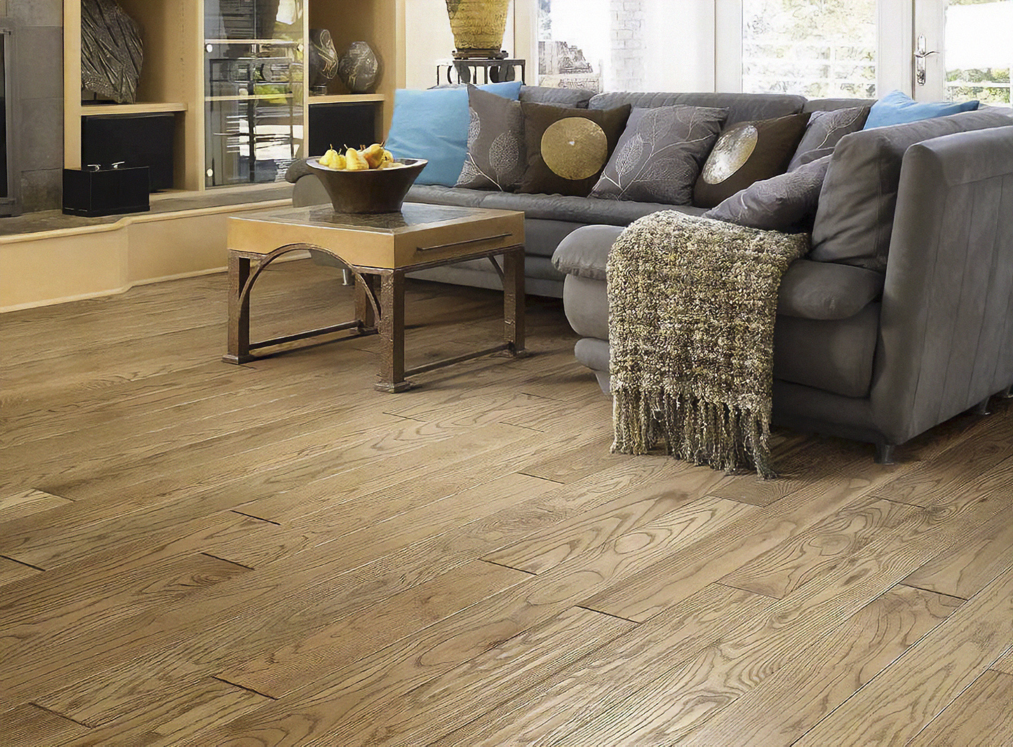Brentwood Oak Sorrel Solid Wood Flooring - Lifestyles - Living Area