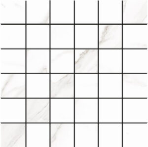Sherron White 2"x2" Mosaic on 12"x12" Sheet