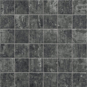 Simply Concrete Dark Gray Porcelain 2x2 Mosaics on a 12x12 Sheet