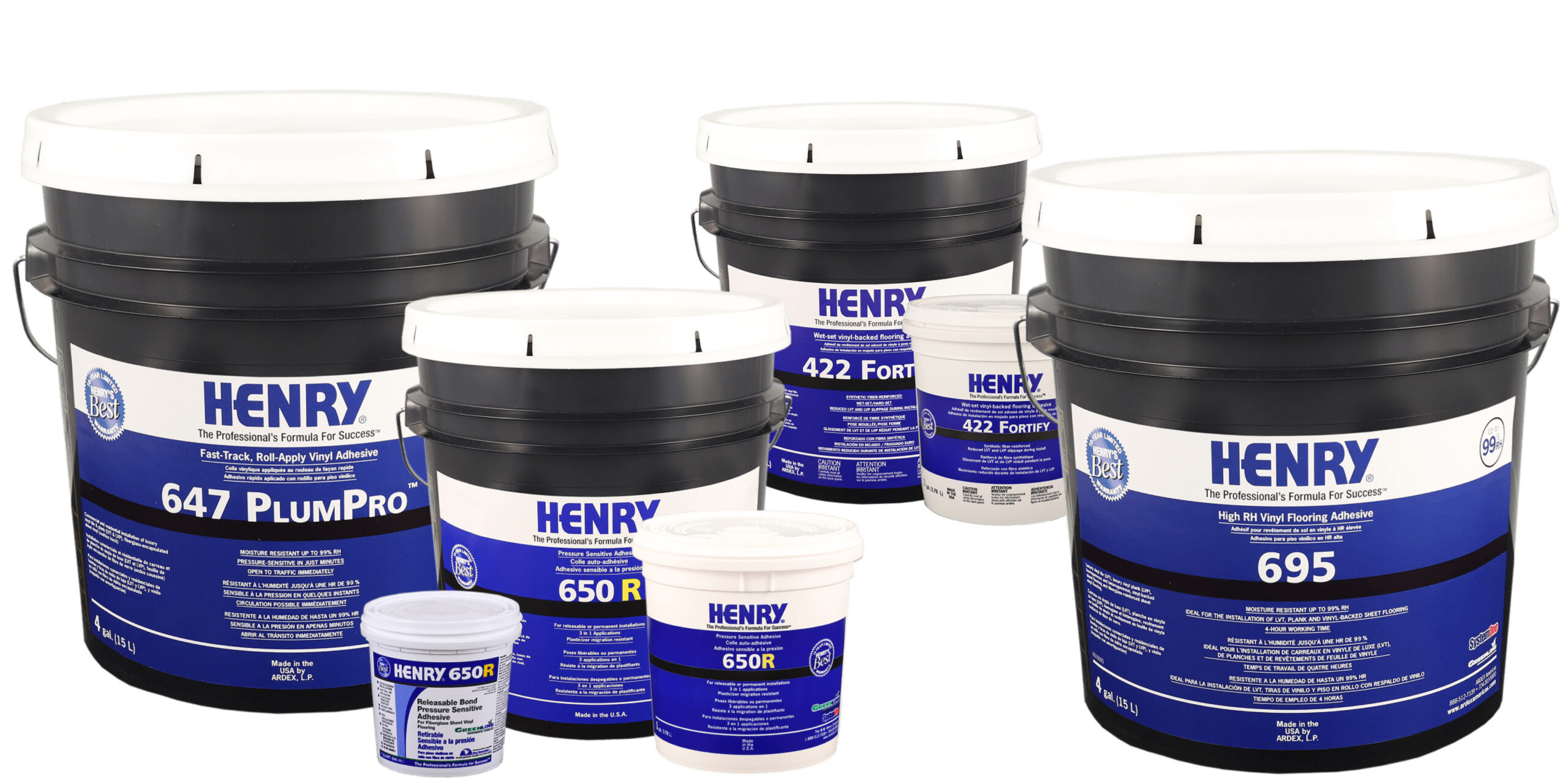 Henry Vinyl Sheet Tile and Plank Adhesives