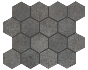 Cementello-3x3-Hexagonal-Mosaic-DarkGray