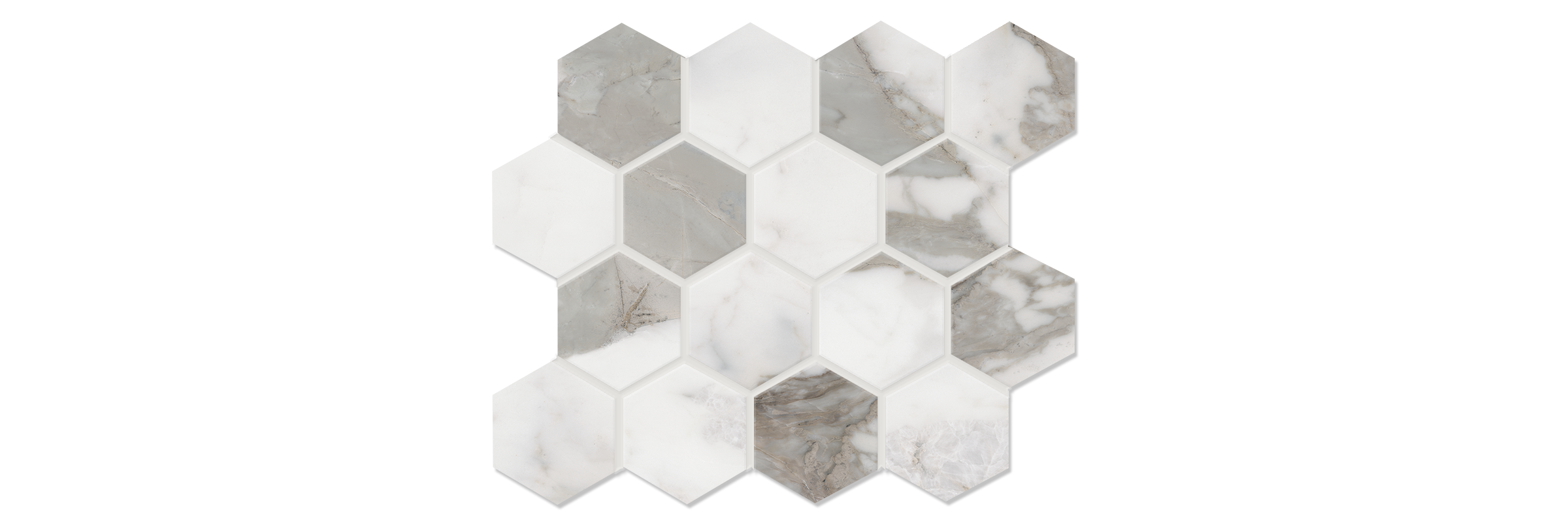 Macchia Atica 3x3 Matte Hexagonal Porcelain Mosaic