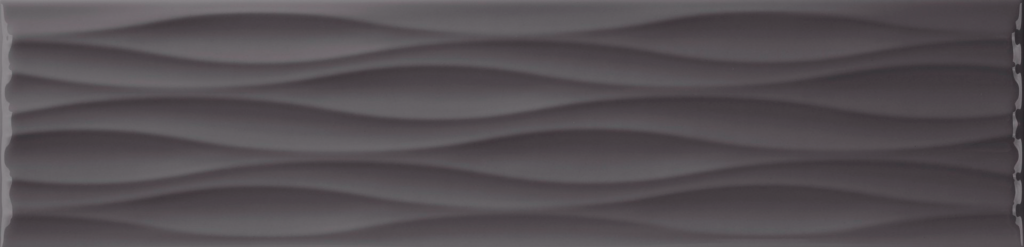 KREA MIDNIGHT RIPPLE 4x16 Ceramic Subway Wall Tile