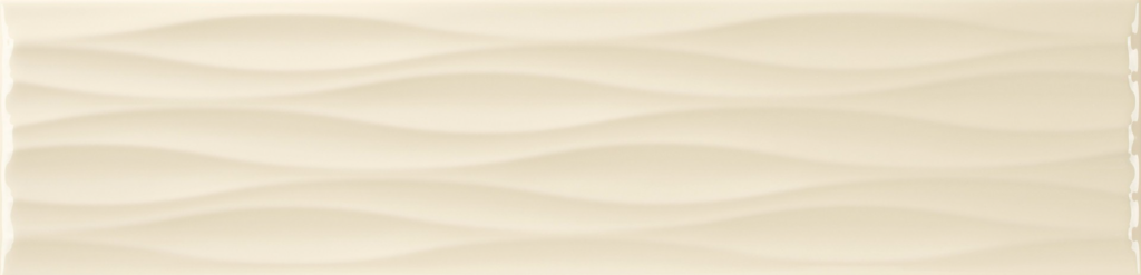 KREA VANILLA RIPPLE 4x16 Ceramic Subway Wall Tile