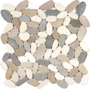 Harmony Warm Blend Flat Pebble Mosaics