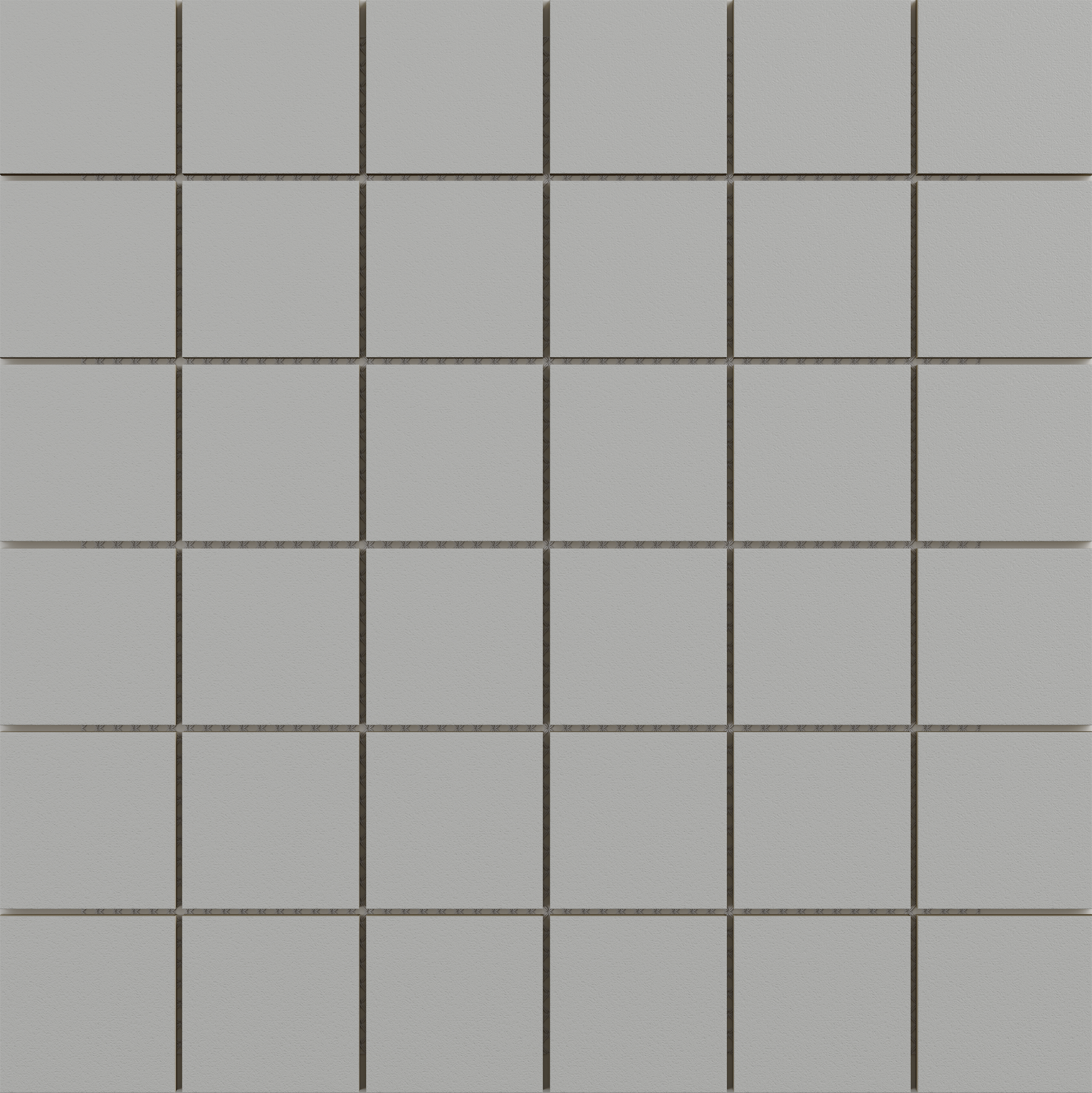 2" Square Mosaics - Textured- Light Gray Porcelain- 12" x 12" Sheet