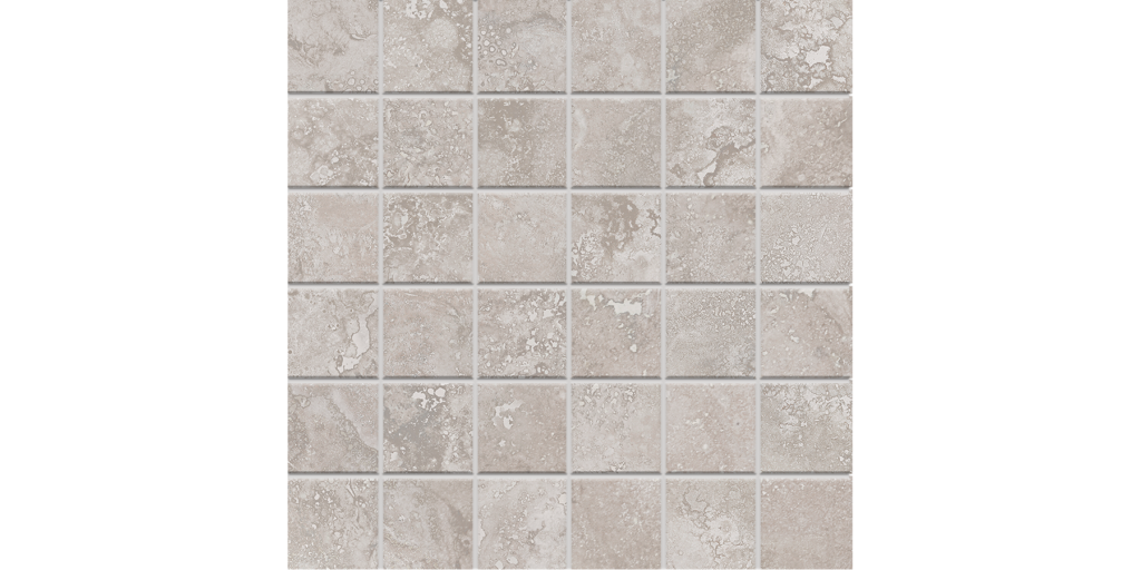 Riviera Gray 2x2 on 12x12 sheet Porcelain Mosaic