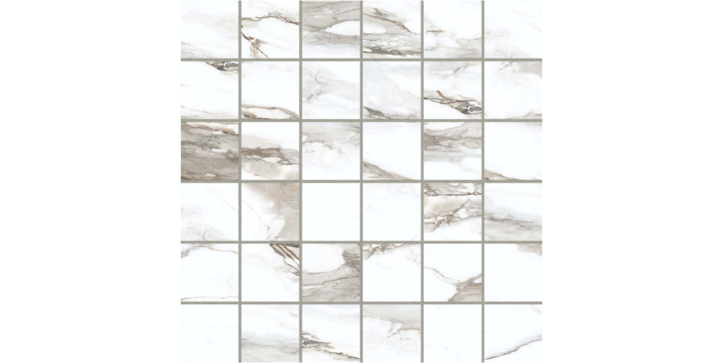 Classica Grigio 2x2 porcelain mosaic - matte