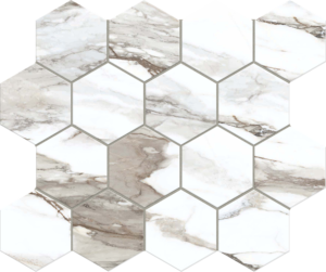 Classica Grigio 3x3 Hexagonal Mosaic - Matte Porcelain