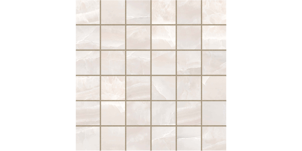 Era Elegant White 2x2 Porcelain Mosaic - 12x12 Sheet
