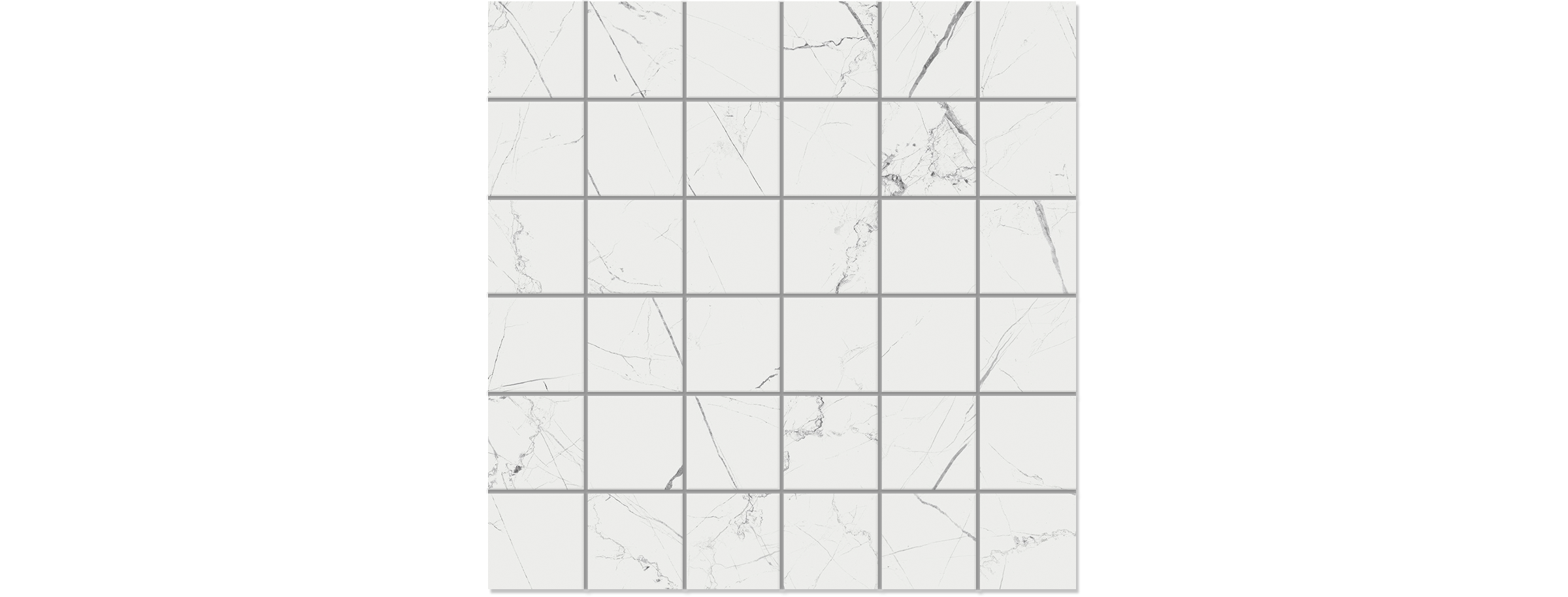 Nero White 2x2 Porcelain Mosaics - Matte