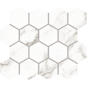 Marbella Bianco 3x3 Hexagonal Mosaic - Porcelain