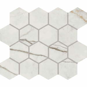 Elepo Smoke Rectified Glazed Porcelain - 3x3 Hexagonal Mosaics - Collections