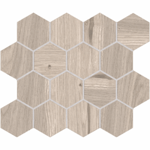 Miro Fumo Rectified Glazed Porcelain - 3x3 Hexagonal Mosaic - Collections