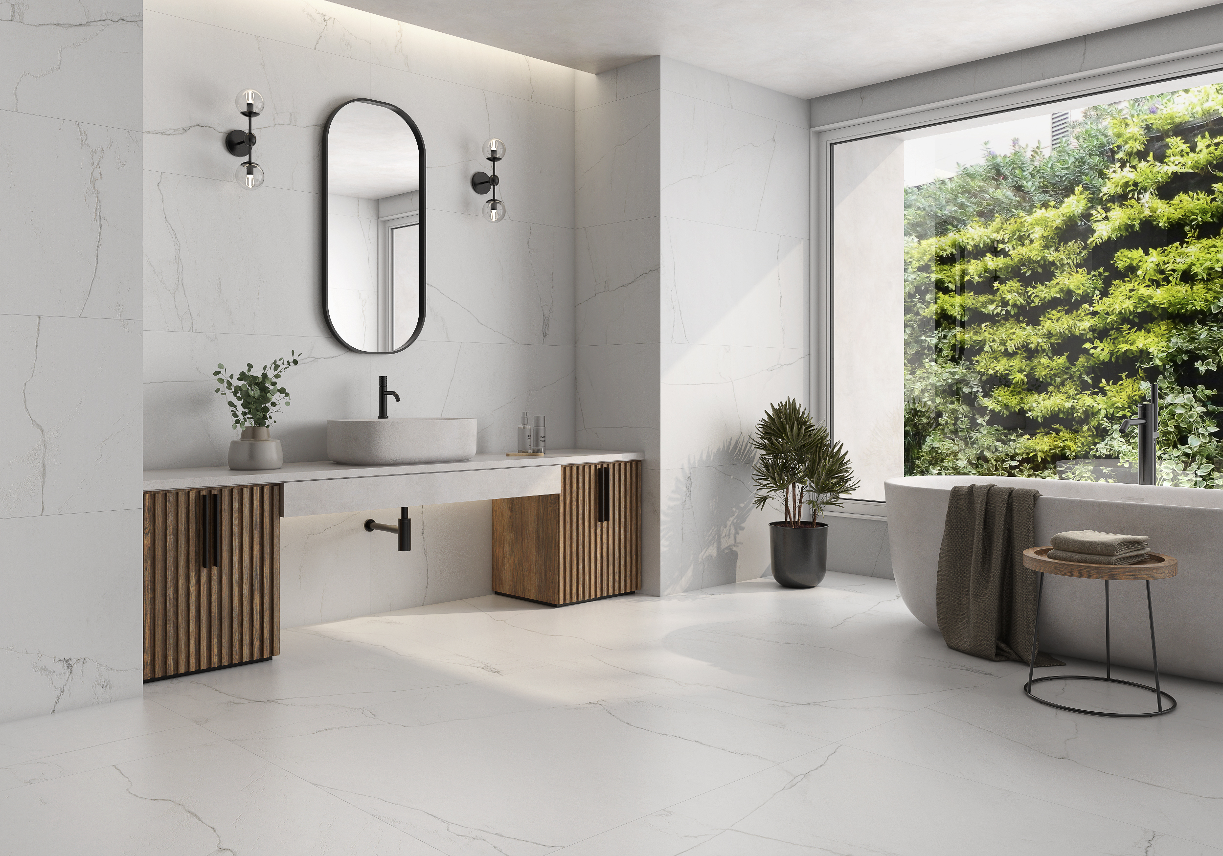 Lifestyles for 24x48 Porcelain- LAB Bianco Mare