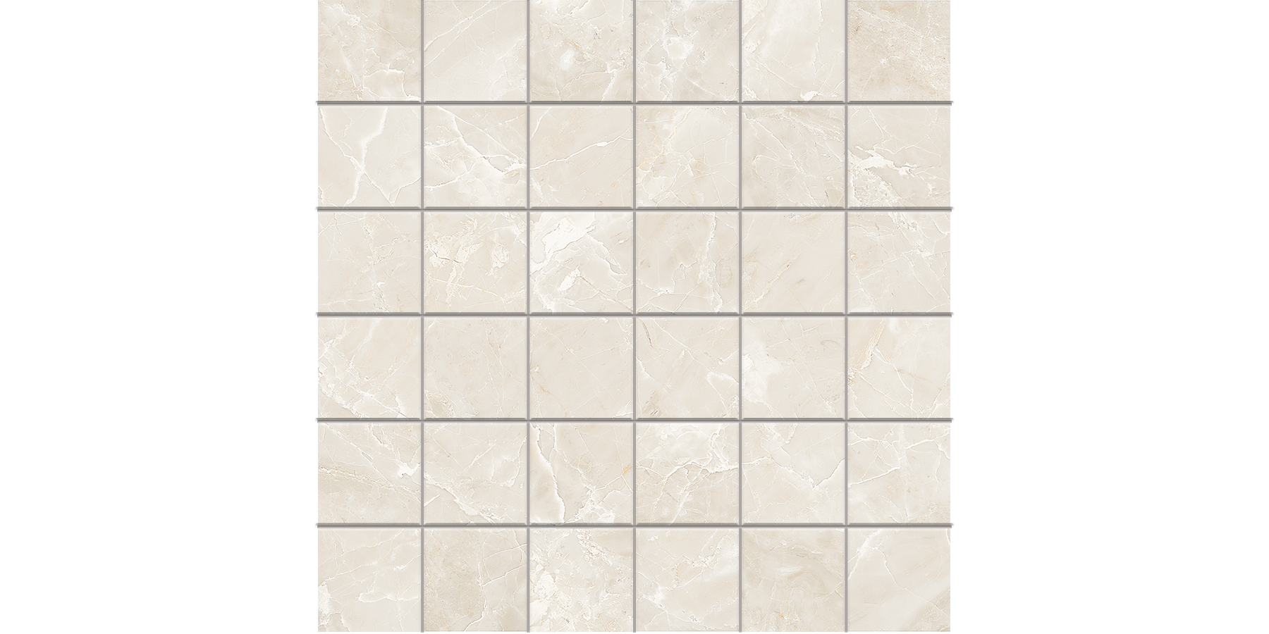 2X2 Pressed Ceramic Mosaics - Luna Sand - Satin Finish