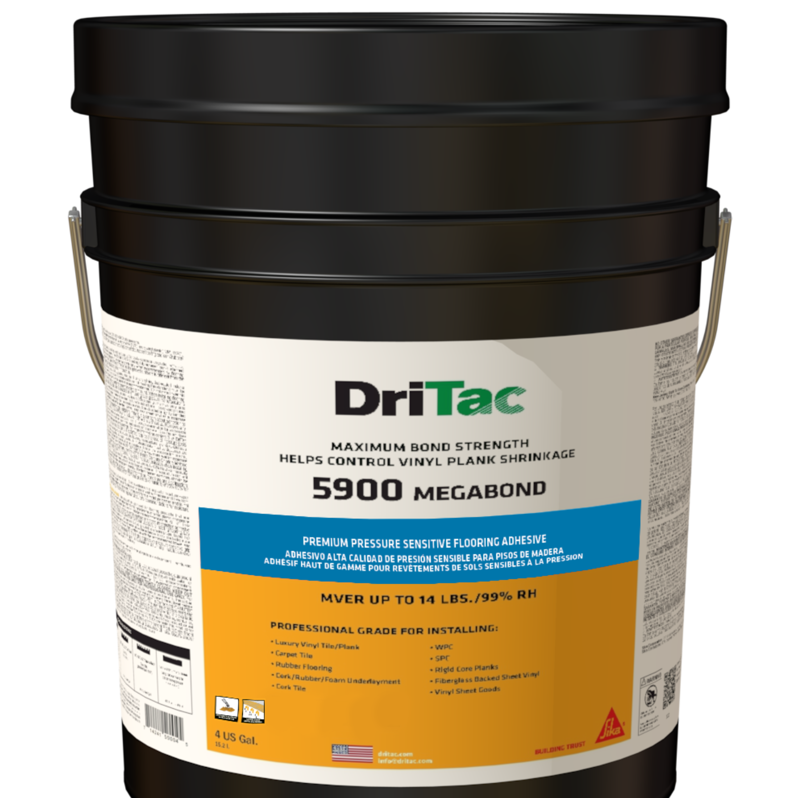 Dritac 5900 Mega Bond Premium Pressure Sensitive Flooring Adhesive