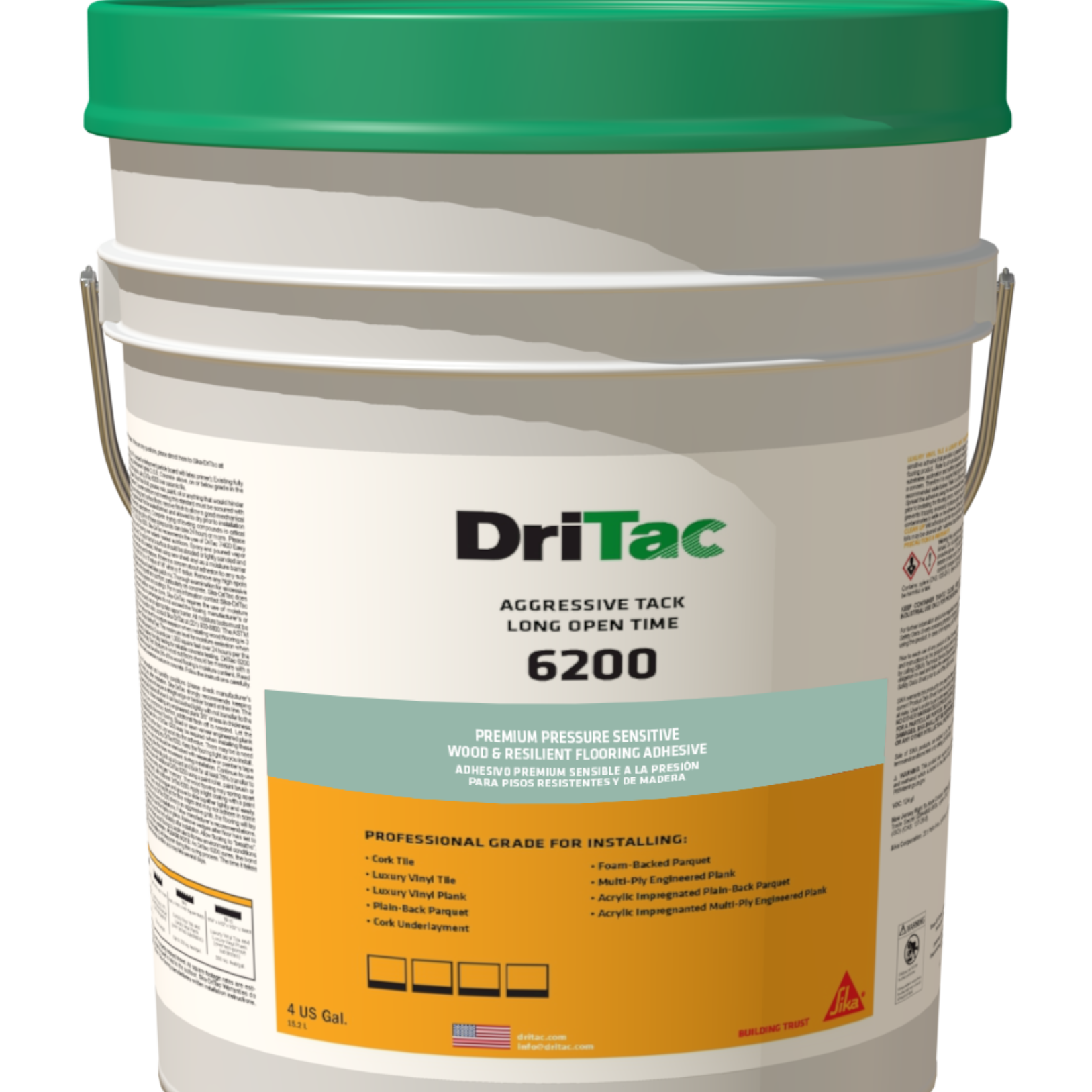 Dritac 6200 Aggressive Tack Long Open Time Flooring Adhesive