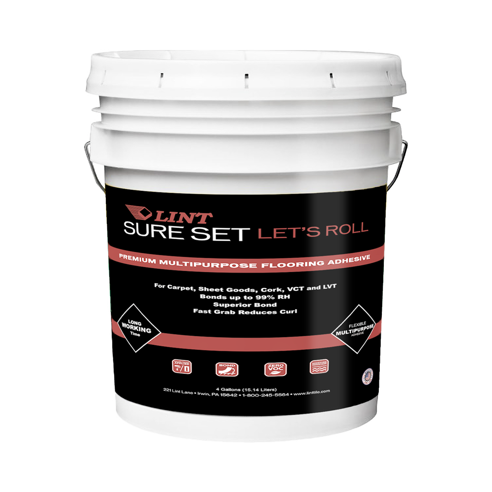 3 gal Sure Set Let's Roll Adhesive - Flooring Glue