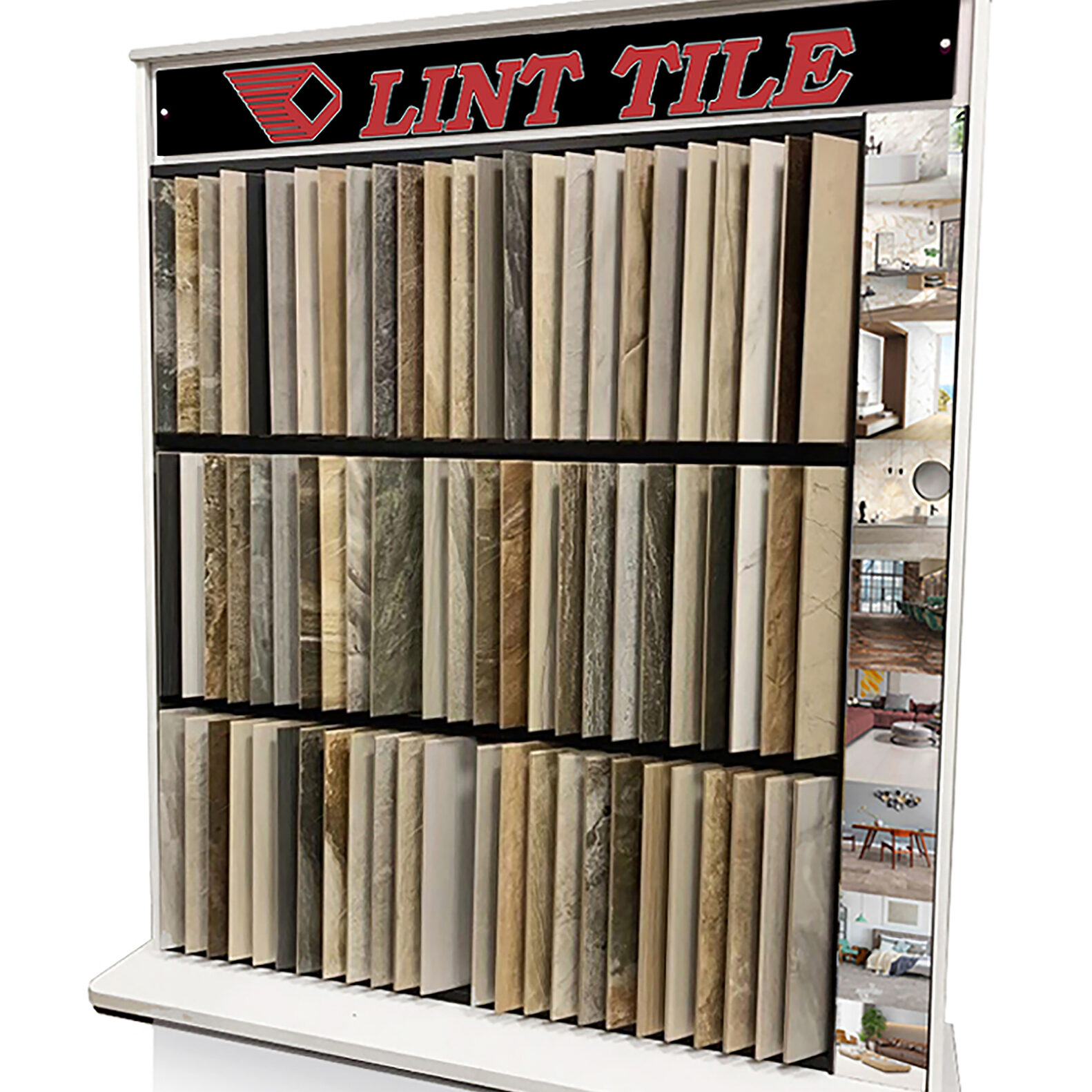 6'7"x7'7"x20" 12x24 Floor Display for Lint Tile Brands