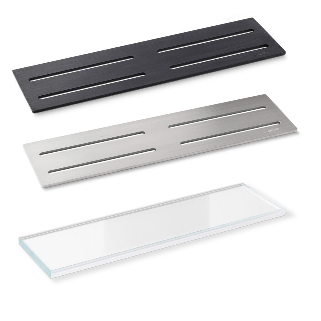 Upgradeable wedi® shelves for niches